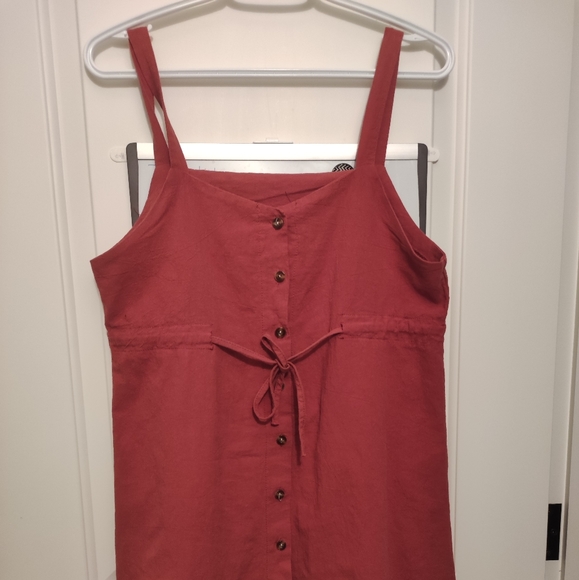 Midi orange dress ~ - Picture 1 of 2